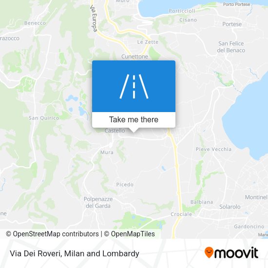 Via Dei Roveri map