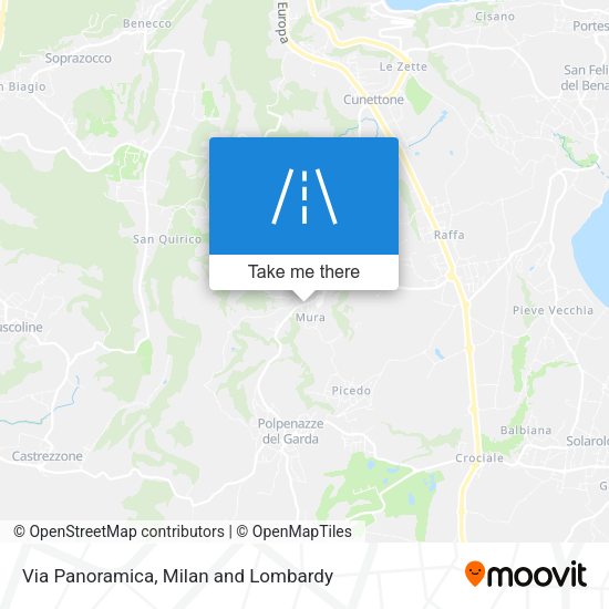 Via Panoramica map