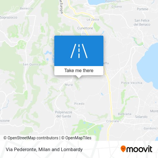 Via Pederonte map
