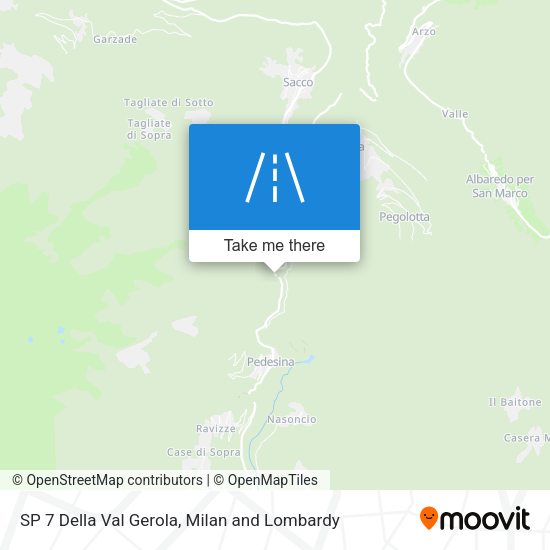 SP 7 Della Val Gerola map