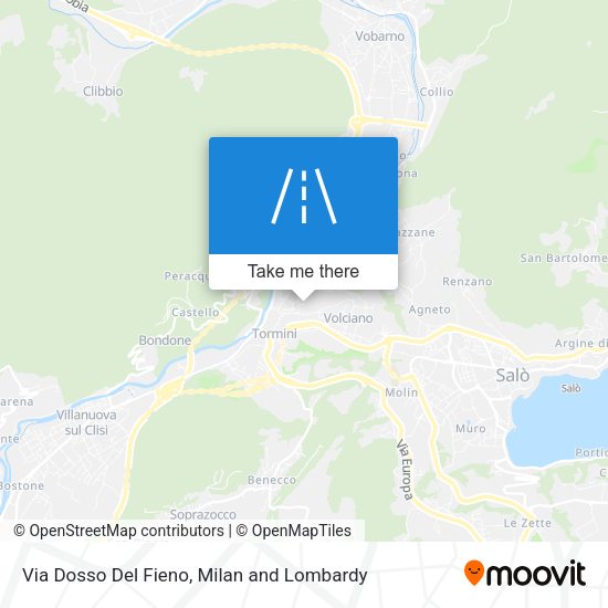 Via Dosso Del Fieno map