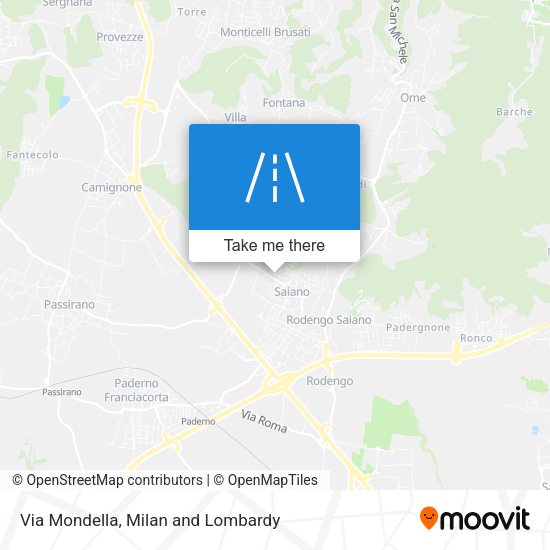 Via Mondella map