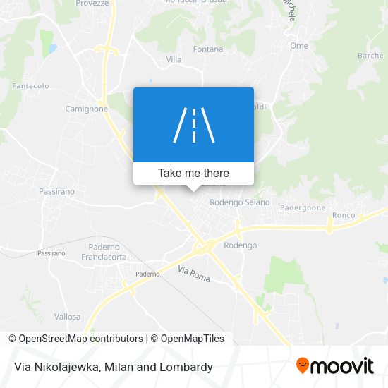Via Nikolajewka map