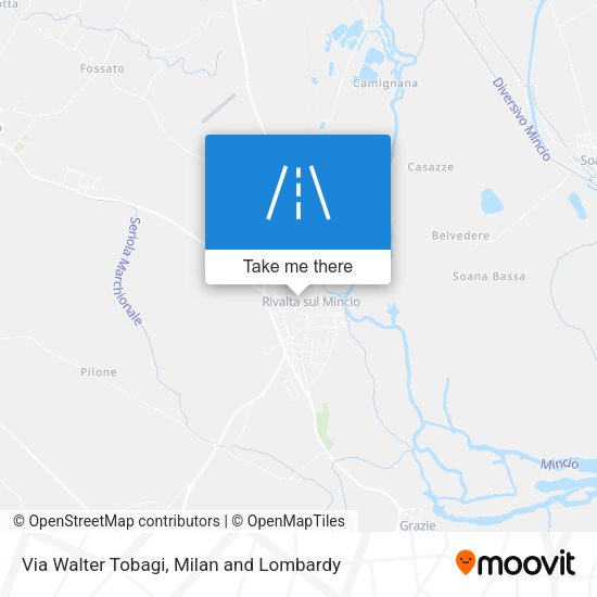 Via Walter Tobagi map