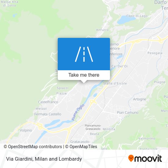Via Giardini map