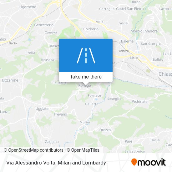 Via Alessandro Volta map