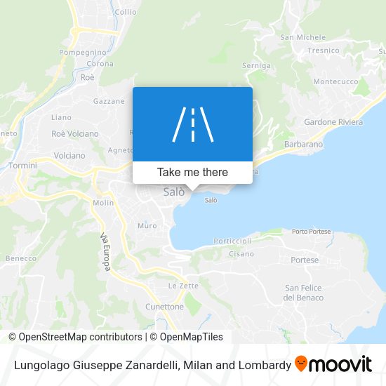 Lungolago Giuseppe Zanardelli map