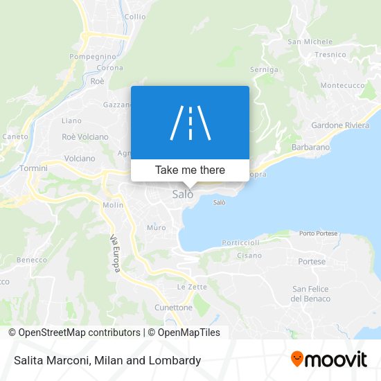 Salita Marconi map