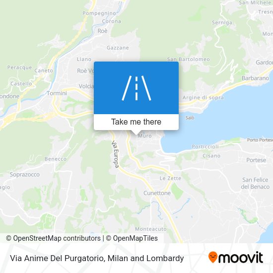 Via Anime Del Purgatorio map