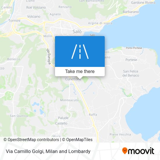 Via Camillo Golgi map