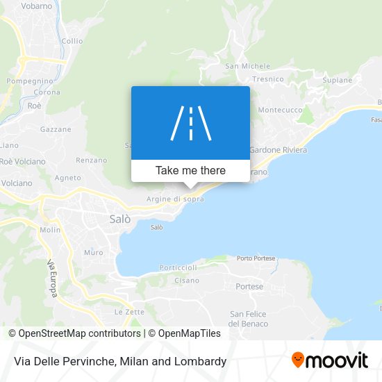 Via Delle Pervinche map