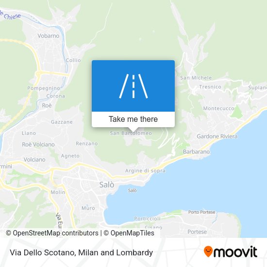 Via Dello Scotano map