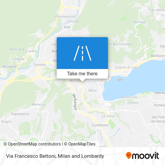 Via Francesco Bettoni map