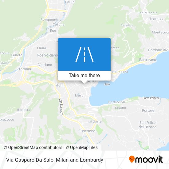 Via Gasparo Da Salò map