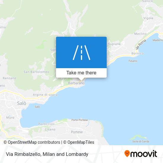 Via Rimbalzello map