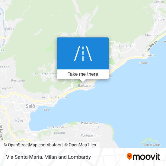 Via Santa Maria map
