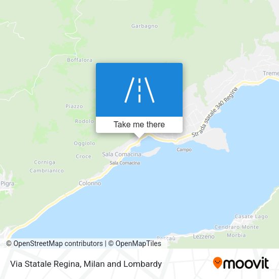 Via Statale Regina map
