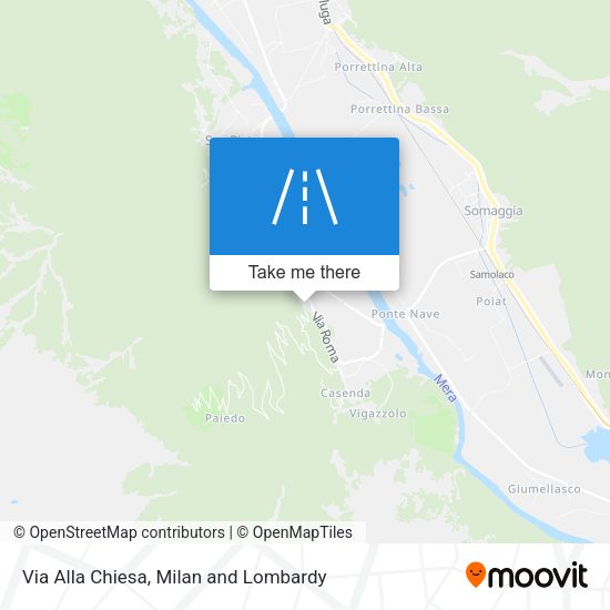 Via Alla Chiesa map