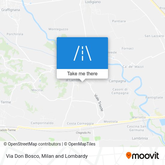 Via Don Bosco map