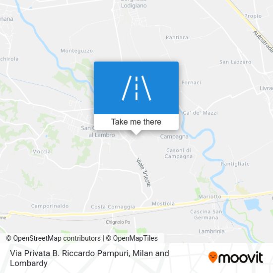 Via Privata B. Riccardo Pampuri map