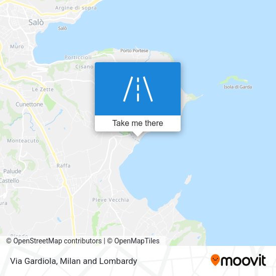 Via Gardiola map