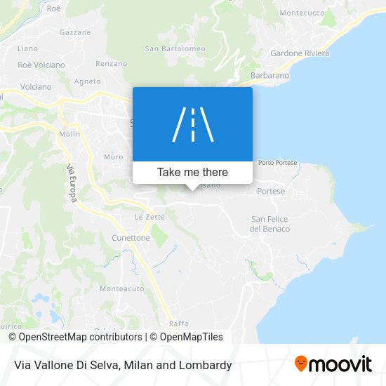 Via Vallone Di Selva map