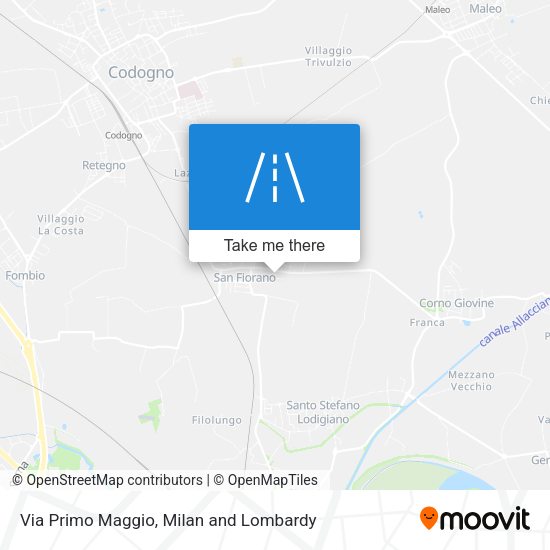 Via Primo Maggio map