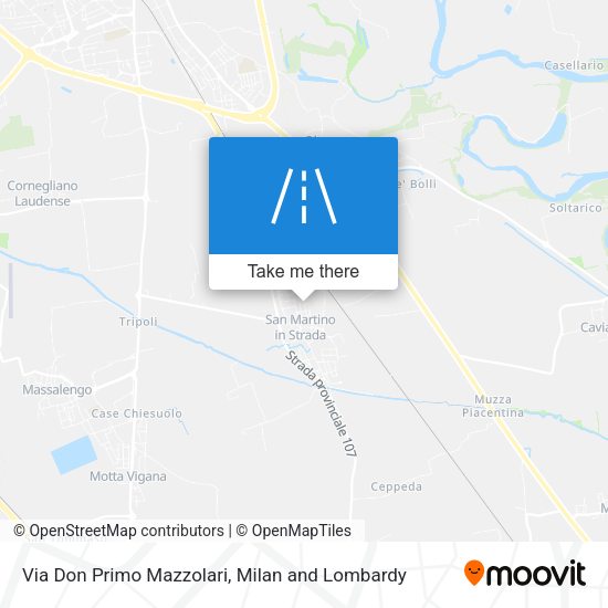 Via Don Primo Mazzolari map