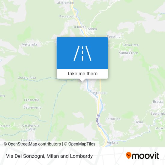 Via Dei Sonzogni map