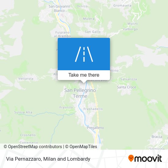 Via Pernazzaro map