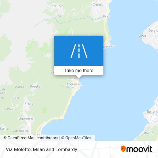Via Moletto map