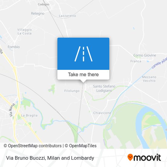 Via Bruno Buozzi map