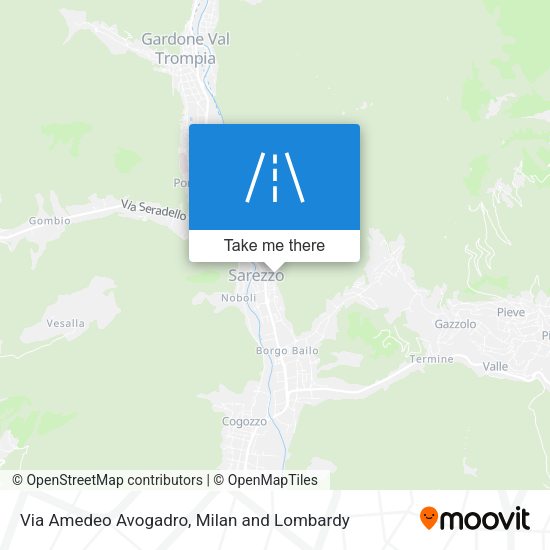 Via Amedeo Avogadro map