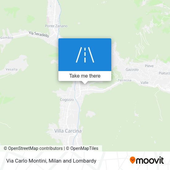 Via Carlo Montini map