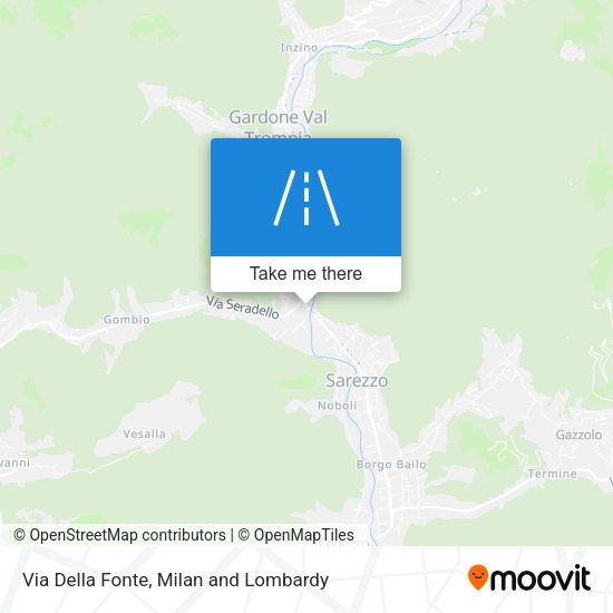 Via Della Fonte map