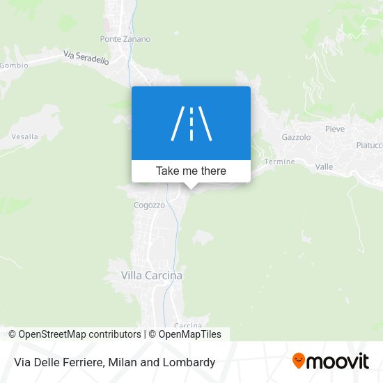 Via Delle Ferriere map