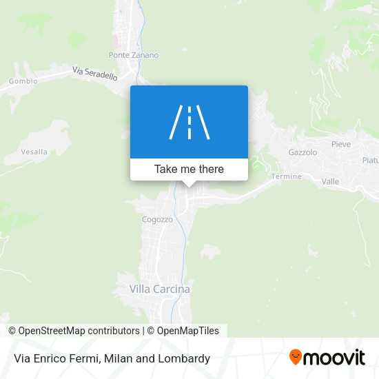 Via Enrico Fermi map