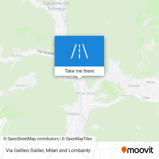 Via Galileo Galilei map