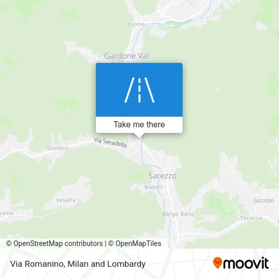 Via Romanino map