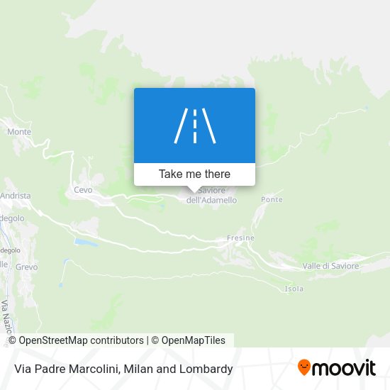 Via Padre Marcolini map