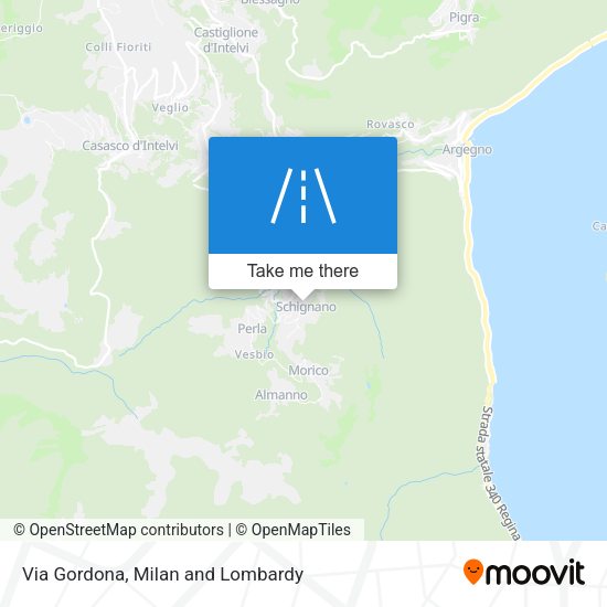 Via Gordona map