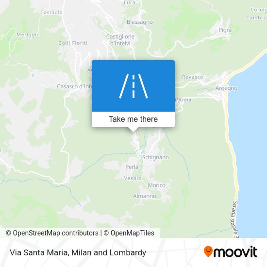 Via Santa Maria map