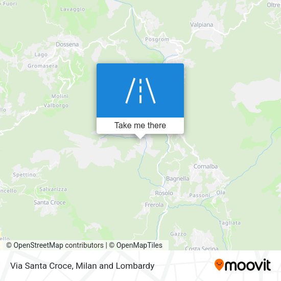 Via Santa Croce map
