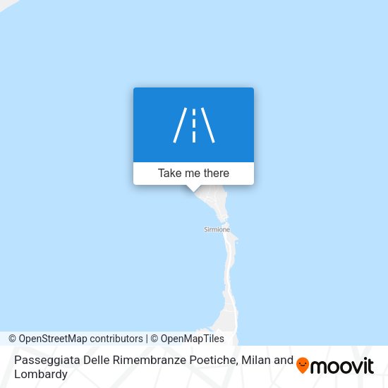 Passeggiata Delle Rimembranze Poetiche map