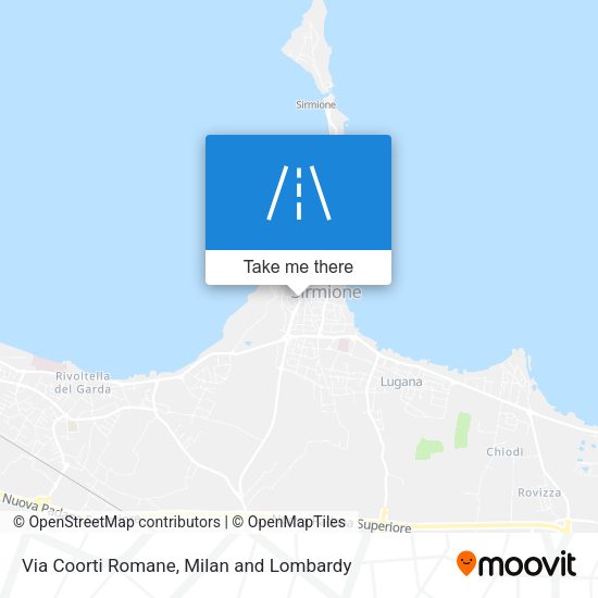 Via Coorti Romane map