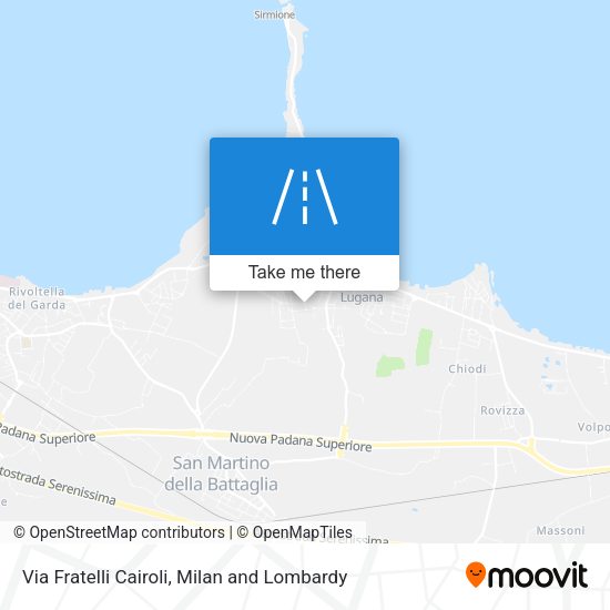 Via Fratelli Cairoli map