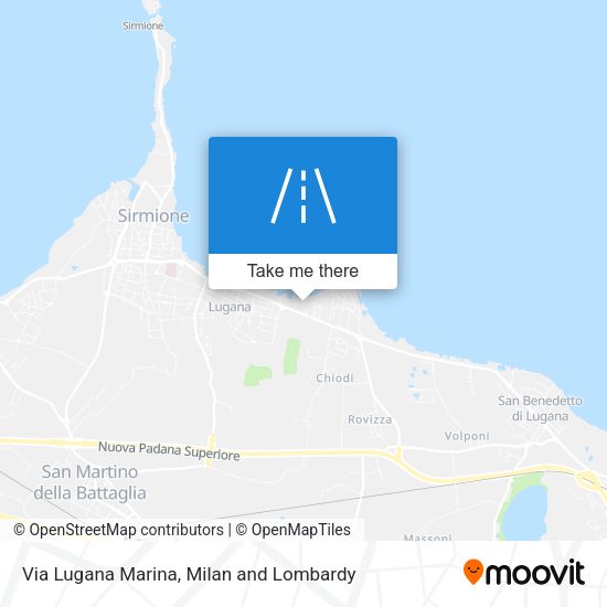 Via Lugana Marina map