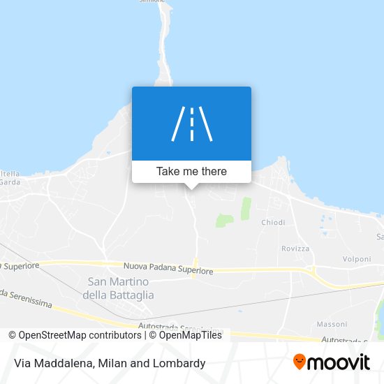 Via Maddalena map