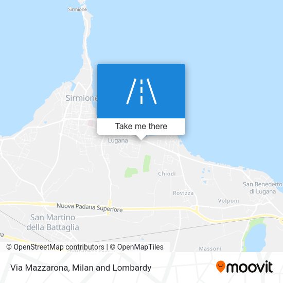 Via Mazzarona map