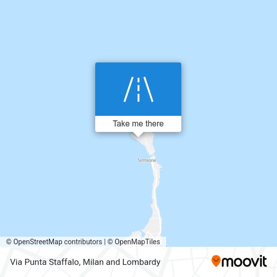 Via Punta Staffalo map